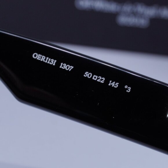 Off-White OERI13I JACKSON 1307 Square Sunglasses – Black/Dark Grey - Picture 8 of 10